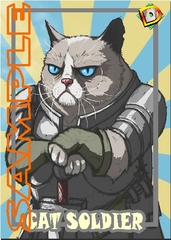 Cat Soldier Token – Custom: Grumpy Cat Warrior